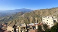 Castelmola, Italy views overlooking roof tops and the Ionian Sea