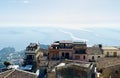 Castelmola, Italy views overlooking roof tops and the Ionian Sea