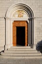 Castelmonte sanctuary - entrance to the church