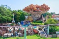 Castelnuovo del Garda, tree, Italy - Agust 31 2016: Gardaland Theme Amusement Park in Castelnuovo Del Garda, Verona, Italy.