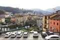View of the old town of Castelnuovo di Garfagnana in Tuscany