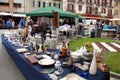 Castelnuovo don Bosco, Piedmont, Italy -04/25/2018- The annual antiques and vintage market Royalty Free Stock Photo