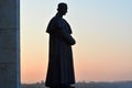 Castelnuovo don Bosco, Piedmont, Italy - 10-26-2021-The statue dedicated to Saint John Bosco in his native village