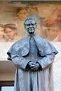 Castelnuovo don Bosco, Piedmont, Italy - 10-26-2021-The statue dedicated to Saint John Bosco in his native village Royalty Free Stock Photo