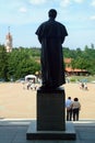 Castelnuovo don Bosco, Piedmont, Italy - 10-26-2021-The statue dedicated to Saint John Bosco in his native village Castelnuovo don Royalty Free Stock Photo