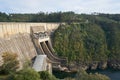 Castelo de Bode dam on beautiful tree landscape, Portugal Royalty Free Stock Photo