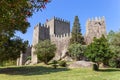 Castelo de Guimaraes Castle. Most famous castle in Portugal Royalty Free Stock Photo