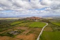 Castelo Rodrigo drone aerial view village landscape, in Portugal