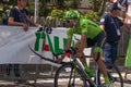 Castelrotto, Italy May 22, 2016; Moreno Moser, professional cyclist, during a hard time trial climb