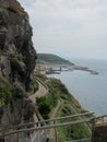 Castelsardo, sassari, italy, 20/03/2019 city of castelsardo in sardinia with its magnificent castle overlooking the crystal clear