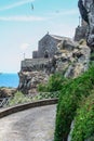 Castelsardo, sassari, italy, 20/03/2019 city of castelsardo in sardinia with its magnificent castle overlooking the crystal clear