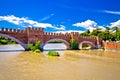 Castelvecchio Bridge On Adige River In Verona