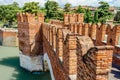 Castelvecchio Bridge, aka Scaliger Bridge in Verona, Italy Royalty Free Stock Photo