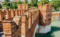 Castelvecchio Bridge, aka Scaliger Bridge in Verona, Italy Royalty Free Stock Photo