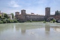Castelvecchio Bridge fortified bridge in Veron on Adige River, historic place
