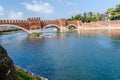 Castelvecchio, bridge and fortress in Verona, Adige river, Veneto, Italy