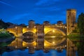 Castelvecchio Bridge at night in Verona