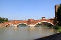 Castelvecchio Bridge over the Adige River, Verona Royalty Free Stock Photo
