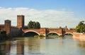 The Castelvecchio Bridge in Verona Royalty Free Stock Photo
