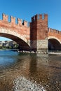 Castelvecchio Bridge - Verona Italy Royalty Free Stock Photo