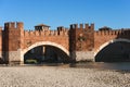 Castelvecchio Bridge - Verona Italy Royalty Free Stock Photo