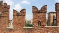 Castelvecchio red brick turrets