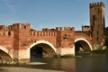 Castelvecchio verona beautiful bridge view