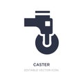 caster icon on white background. Simple element illustration from Transportation concept