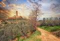 Castiglion Fiorentino, Tuscany, Italy: medieval castle of Montecchio Vesponi Royalty Free Stock Photo