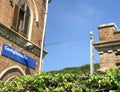 Castiglioncello train station and buildings, Tuscany Royalty Free Stock Photo