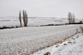 Castilian landscape at winter, Spain Royalty Free Stock Photo