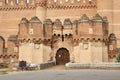 Castillo de Coca entrance, ancient Spanish castle near the village Coca Royalty Free Stock Photo