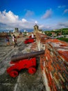 Castillo de San Felipe de Barajas castle in Cartagena de Indias, Colombia.