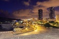 Castillo de San Juan Bautista and Santa Cruz de Tenerife panorama Royalty Free Stock Photo