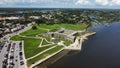 Aerial view Castillo de San Marcos National Monument in St. Augustine, Florida