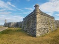 Castillo de San Marcos National Park in Saint Augustine, Florida Royalty Free Stock Photo