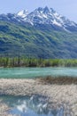 Castillo mountain range and Ibanez river, Patagonia, Chile