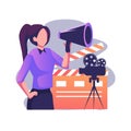 Casting call flat styleillustration design Royalty Free Stock Photo