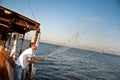 Casting nets on the Sea of Galilee