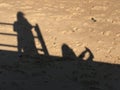 Casting shadows on the sand