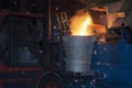 Casting in Steel Mill