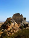 Castle of Acquafredda in Siliqua. Sardinia. Italy Royalty Free Stock Photo