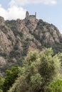 Castle of Acquafredda in South Sardinia Royalty Free Stock Photo