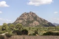 Castle of Acquafredda in South Sardinia Royalty Free Stock Photo