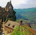 Castle Aggstein on hill in Austria Royalty Free Stock Photo