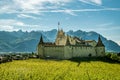 Castle Aigle in city of Aigle in canton of Vaud, Switzerland