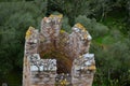 Almourol Templar castle, located in an islet in the Tagus tiver, central Portugal Royalty Free Stock Photo