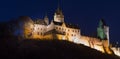 Castle altena germany at night Royalty Free Stock Photo