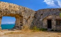 Castle of Ayia Mavra at Lefkada island