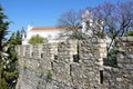 Castle battlements and church, Tavira.